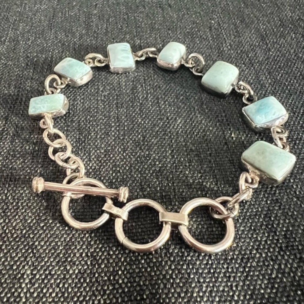 Women’s Sterling Silver & Larimar Bracelet